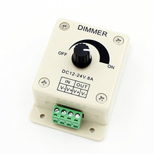 PWM Dimming Dimmer Controller Switch For LED Lights or Ribbon 3528 5050 strip 12V 8A Dimmer